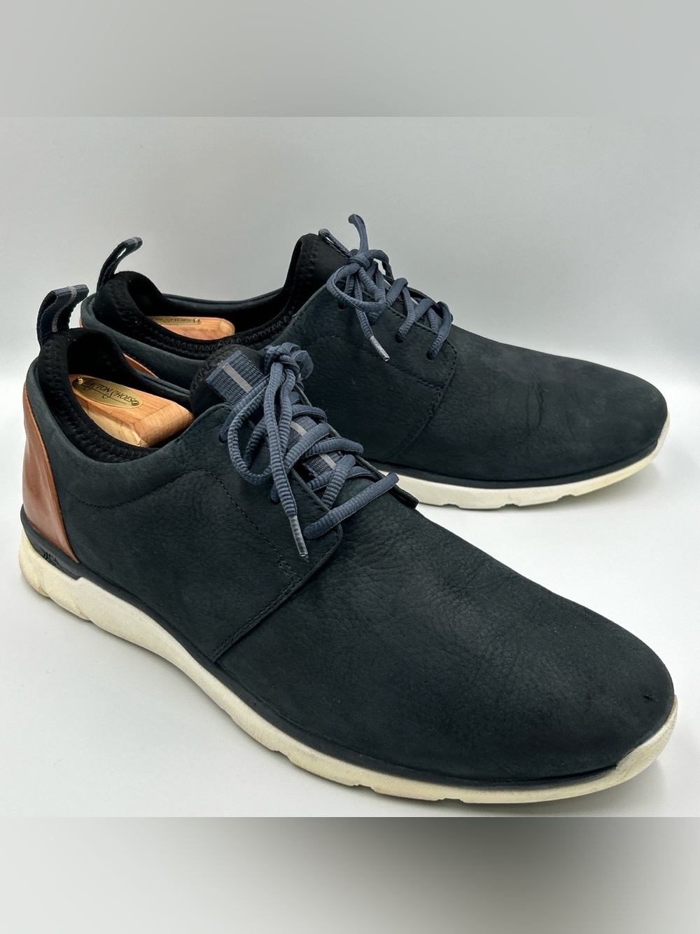 Johnston & Murphy XC4 Prentiss Sneakers Size 13M Blue Nubuck Leather Casual Shoe